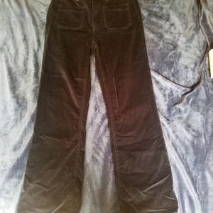 Velvet navy wide leg pants.